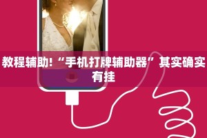 教程辅助!“手机打牌辅助器”其实确实有挂