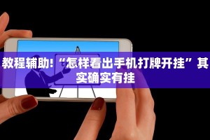 教程辅助!“怎样看出手机打牌开挂”其实确实有挂