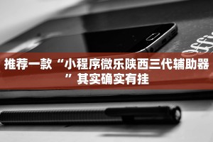 推荐一款“小程序微乐陕西三代辅助器”其实确实有挂