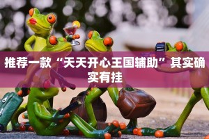 推荐一款“天天开心王国辅助”其实确实有挂
