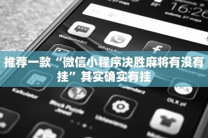推荐一款“微信小程序决胜麻将有没有挂”其实确实有挂