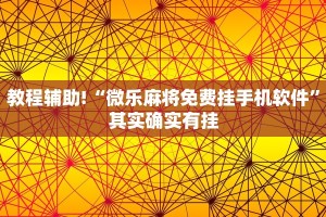 推荐一款“微乐免费房间怎么开挂”其实确实有挂