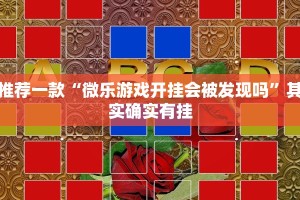 推荐一款“微乐游戏开挂会被发现吗”其实确实有挂