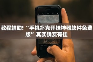 教程辅助!“手机扑克开挂神器软件免费版”其实确实有挂