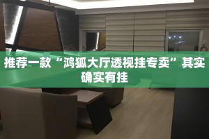 推荐一款“鸿狐大厅透视挂专卖”其实确实有挂