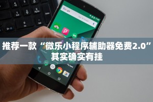 推荐一款“微乐小程序辅助器免费2.0”其实确实有挂