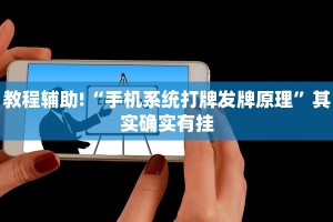 教程辅助!“手机系统打牌发牌原理”其实确实有挂