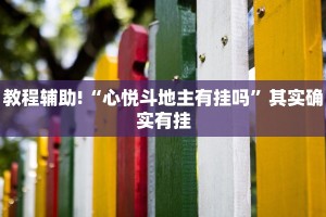 教程辅助!“心悦斗地主有挂吗”其实确实有挂