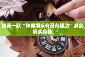 推荐一款“神殿娱乐有没有辅助”其实确实有挂