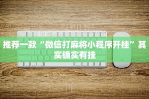 推荐一款“微信打麻将小程序开挂”其实确实有挂