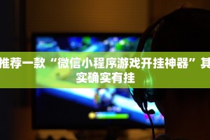 推荐一款“微信小程序游戏开挂神器”其实确实有挂
