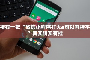 推荐一款“微信小程序打大a可以开挂不”其实确实有挂