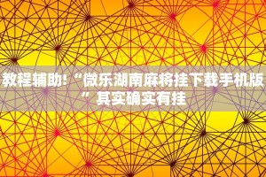 教程辅助!“微乐湖南麻将挂下载手机版”其实确实有挂
