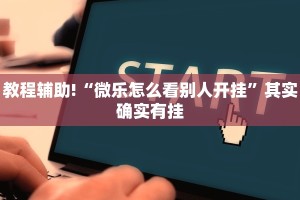 教程辅助!“微乐怎么看别人开挂”其实确实有挂