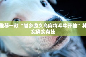 推荐一款“越乡游义乌麻将斗牛开挂”其实确实有挂