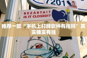推荐一款“手机上打牌软件有挂吗”其实确实有挂