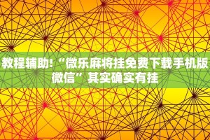 教程辅助!“微乐麻将挂免费下载手机版微信”其实确实有挂