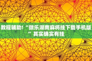 推荐一款“微乐麻将太气人了”其实确实有挂