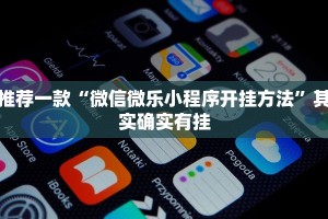 推荐一款“微信微乐小程序开挂方法”其实确实有挂