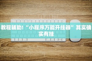 教程辅助!“小程序万能开挂器”其实确实有挂