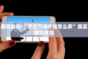 教程辅助!“手机打牌开挂怎么弄”其实确实有挂
