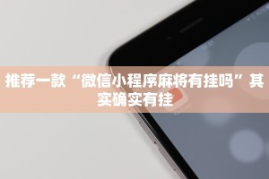 教程辅助!“微乐麻将怎样知道对方有没开挂”其实确实有挂