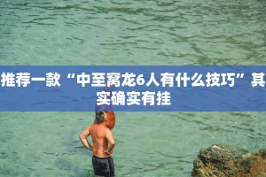 推荐一款“中至窝龙6人有什么技巧”其实确实有挂