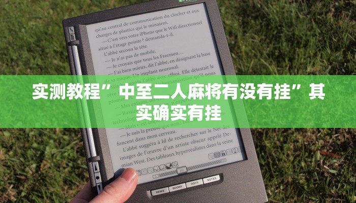 实测教程”中至二人麻将有没有挂”其实确实有挂