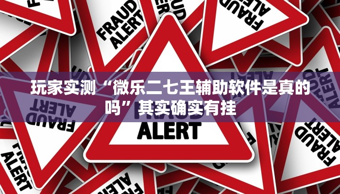 玩家实测“微乐二七王辅助软件是真的吗”其实确实有挂
