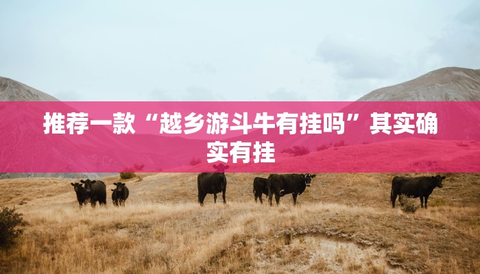 推荐一款“越乡游斗牛有挂吗”其实确实有挂