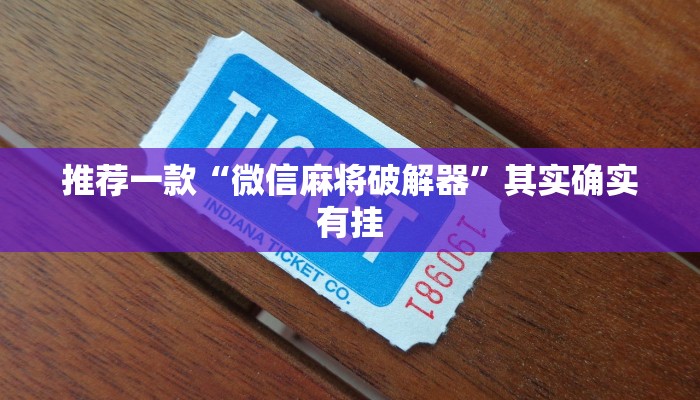 推荐一款“微乐万能开挂器怎么用”其实确实有挂