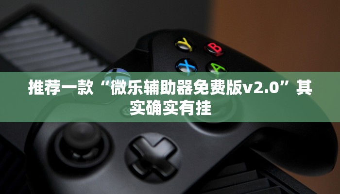 推荐一款“微乐辅助器免费版v2.0”其实确实有挂