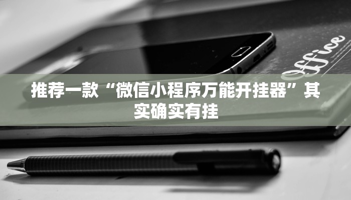 推荐一款“微信小程序万能开挂器”其实确实有挂