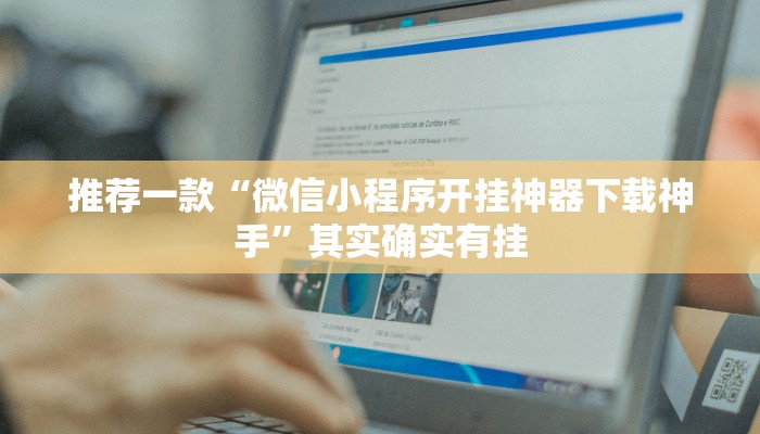 推荐一款“微信小程序开挂神器下载神手”其实确实有挂