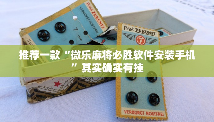 推荐一款“微乐麻将必胜软件安装手机”其实确实有挂