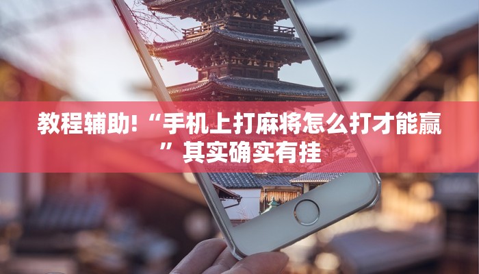 教程辅助!“手机上打麻将怎么打才能赢”其实确实有挂