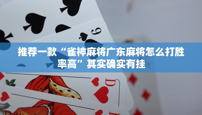 推荐一款“雀神麻将广东麻将怎么打胜率高”其实确实有挂
