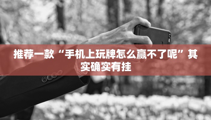 推荐一款“手机上玩牌怎么赢不了呢”其实确实有挂