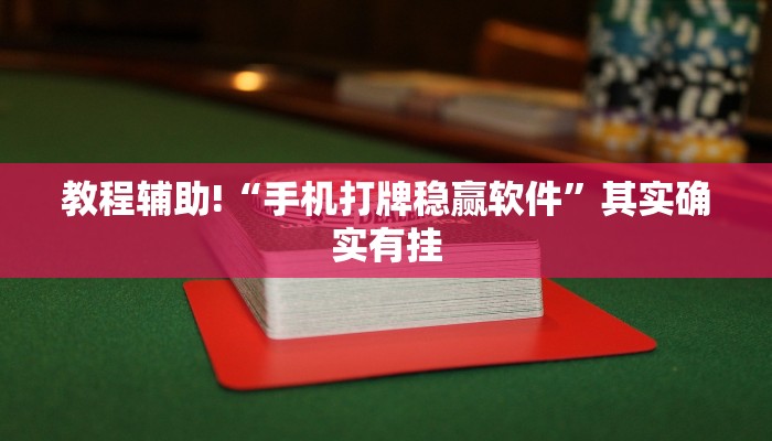 教程辅助!“手机打牌稳赢软件”其实确实有挂