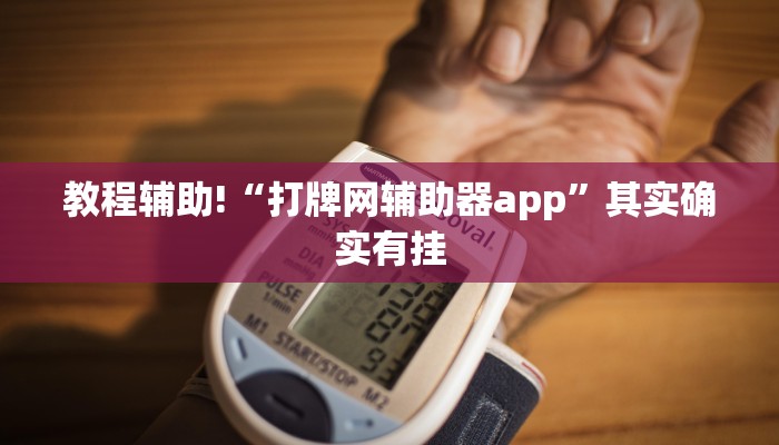 教程辅助!“打牌网辅助器app”其实确实有挂