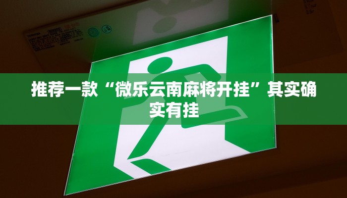 推荐一款“微乐云南麻将开挂”其实确实有挂