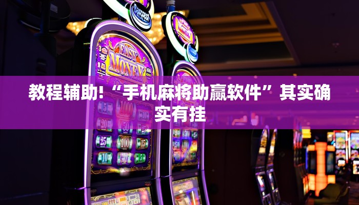 教程辅助!“手机麻将助赢软件”其实确实有挂