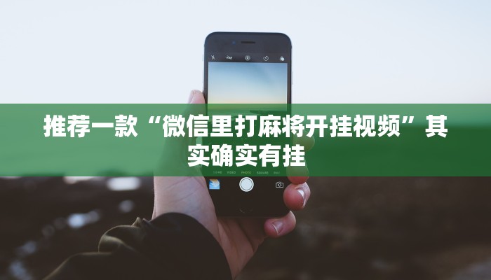 推荐一款“微信里打麻将开挂视频”其实确实有挂