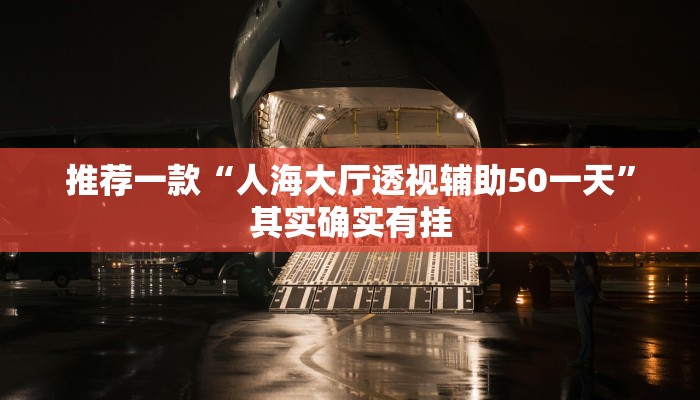 推荐一款“人海大厅透视辅助50一天”其实确实有挂