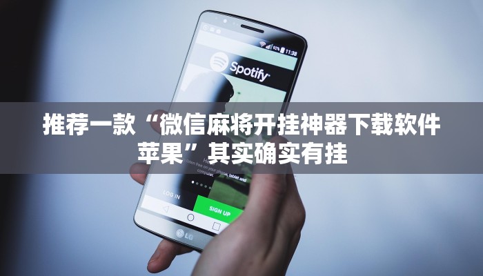 推荐一款“微信麻将开挂神器下载软件苹果”其实确实有挂