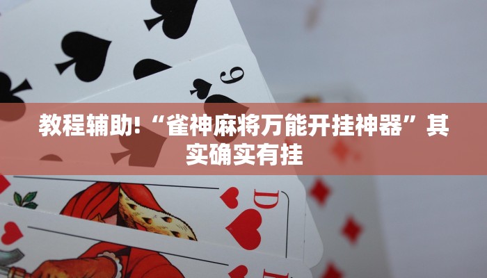教程辅助!“雀神麻将万能开挂神器”其实确实有挂