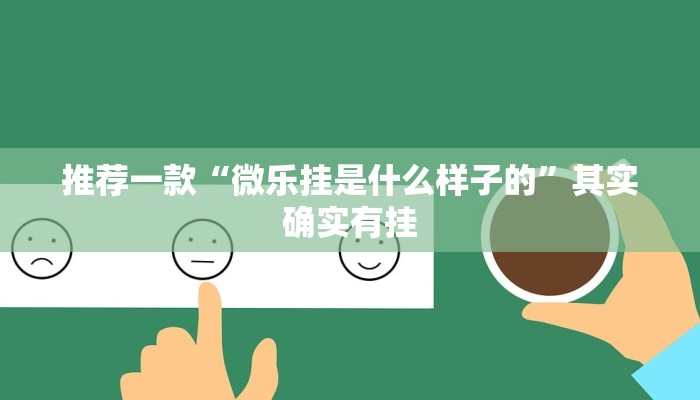 推荐一款“微乐挂是什么样子的”其实确实有挂