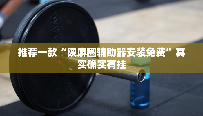 推荐一款“陕麻圈辅助器安装免费”其实确实有挂