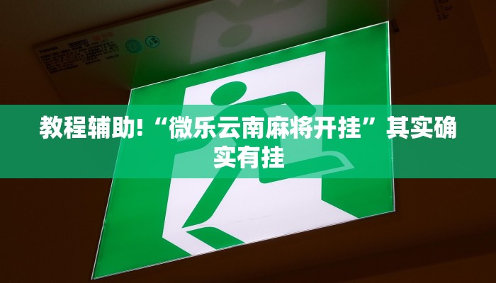 教程辅助!“微乐云南麻将开挂”其实确实有挂