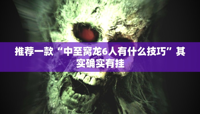 推荐一款“中至窝龙6人有什么技巧”其实确实有挂